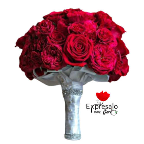 Bouquet de Novia en Rosas Rojas