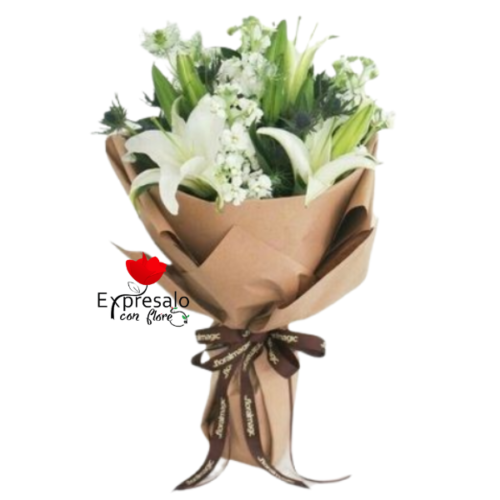 Ramo de Lirios Blancos