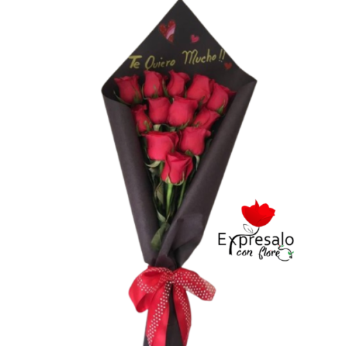 Ramo de 12 Rosas Personalizado