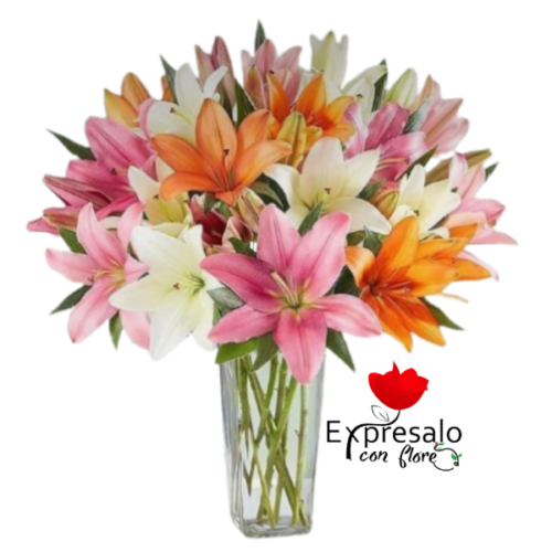 Mix de Liliums En Florero