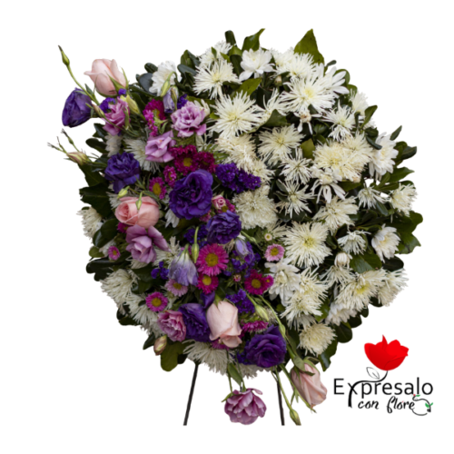 Corona fúnebre con Mix de Flores
