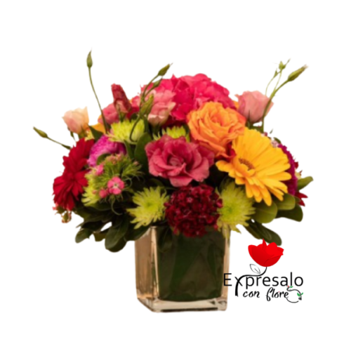 Cubo Mix de Flores
