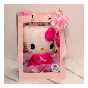 Bolsa de regalo con peluche.