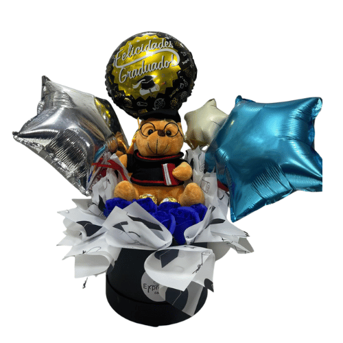 Box para graduación con Rosas de Jabón