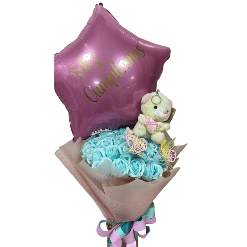 Ramo con 25 rosas de jabón