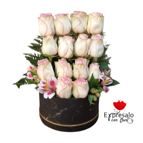 Rosas y Astromelias en Escala