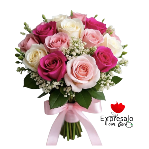 Bouquet de Novia Rosado