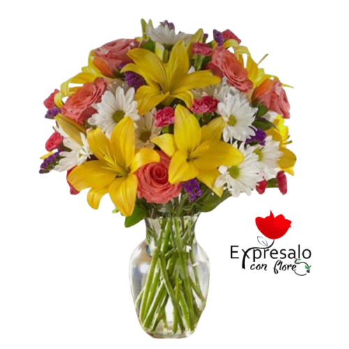 Radiante Florero en Lirios