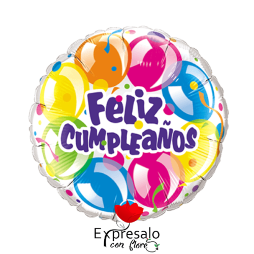 Globo Metalico Feliz Cumpleaños