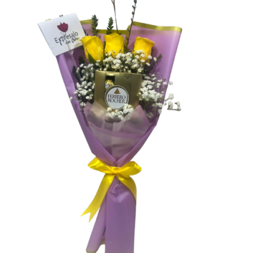 Rosas Amarillas y Bombones