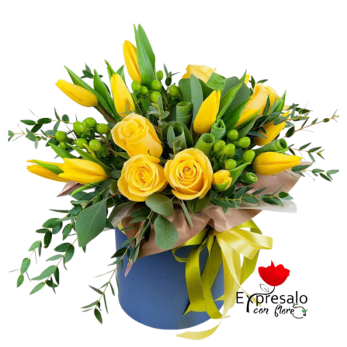 Box Primaveral Con Flores Amarillas
