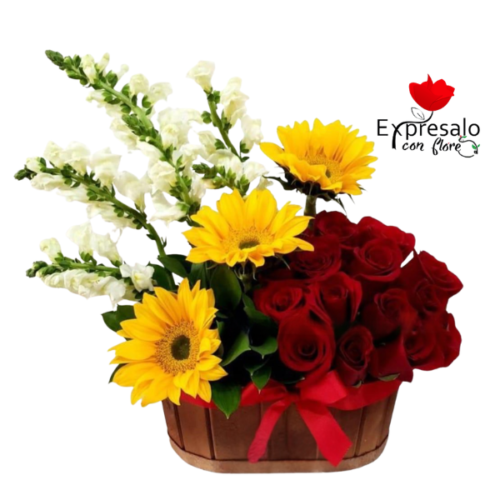 Arreglo de Rosas y Gerberas