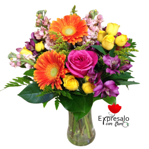 Florero en Tonos Primaverales