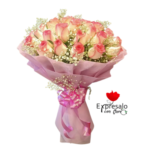 Ramo en 24 Rosas Rosadas