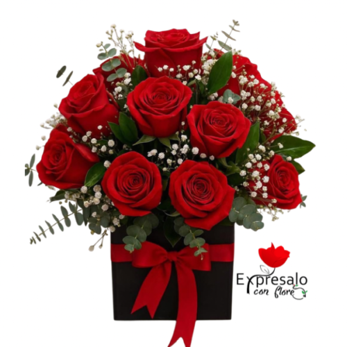 Box Con 20 Rosas Rojas