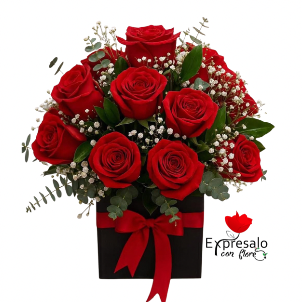 Box Con 20 Rosas Rojas