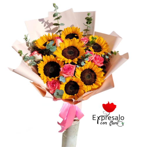 Fino Ramo de Girasoles