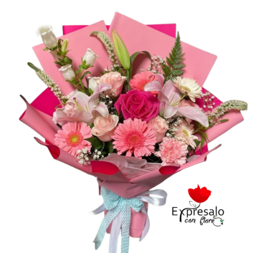 Ramo con Flores Rosadas