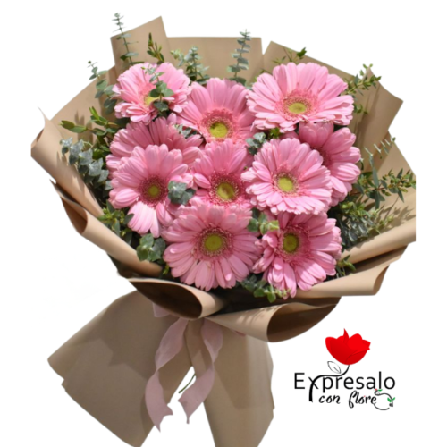 Ramo con Gerberas Rosadas