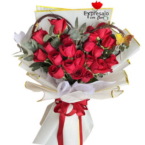 Ramo con Diseño de Corazón