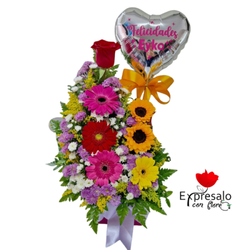 Arreglo de Flores y Amor