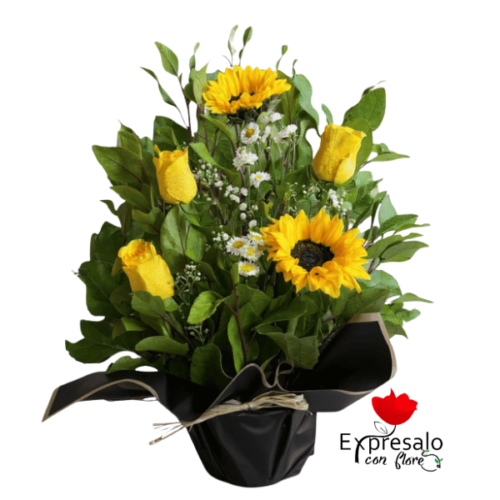 Arreglo de Condolencias Amarillo