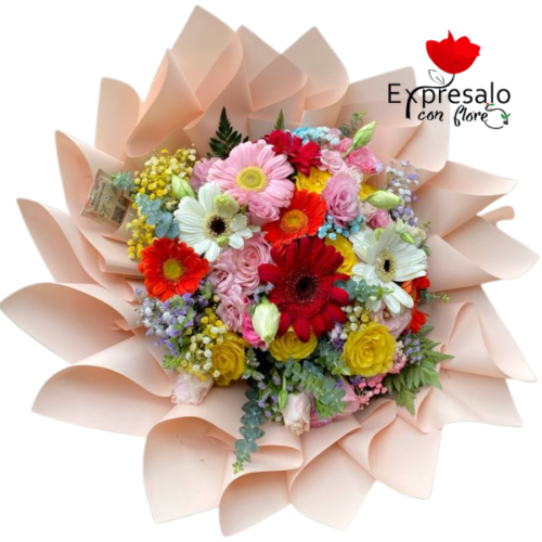 Ramo Surtido con Rosas y Gerberas