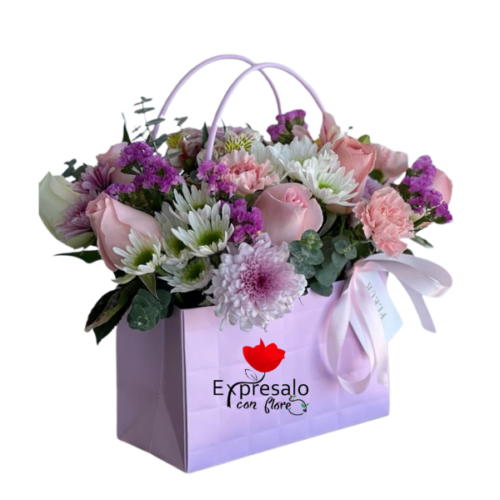 Cartera en Tonos Lilas