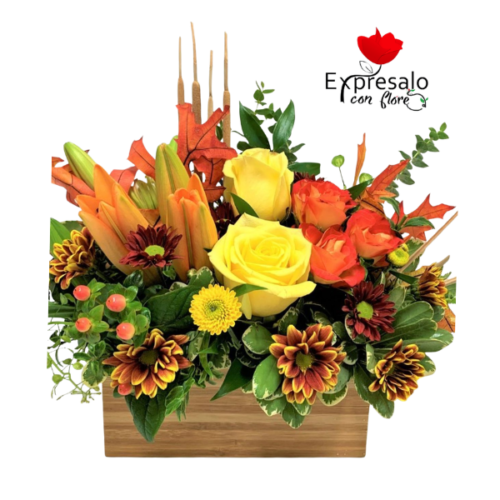 Centro de Mesa Primaveral Con Velas