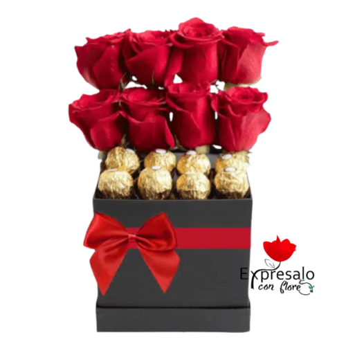 Rosas con Escalas y Bombones