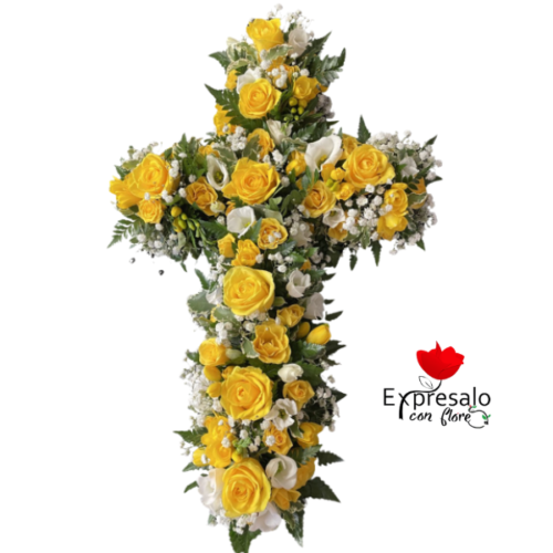 Cruz Funebre Amarilla