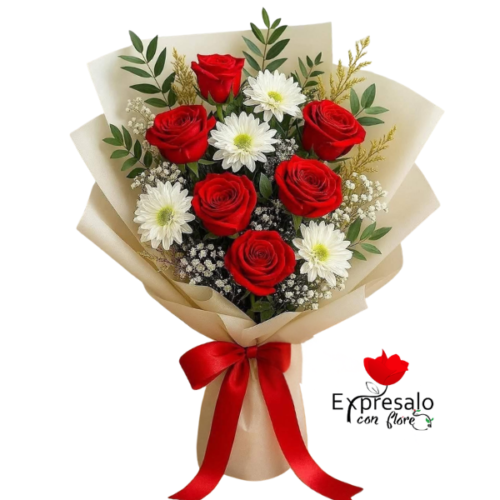 Rosas Rojas y Margaritas