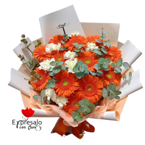 Ramo con Gerberas Naranjas
